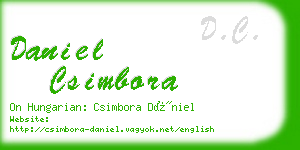 daniel csimbora business card